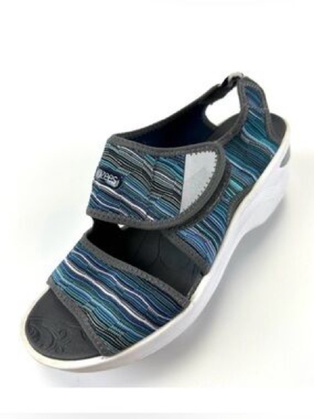 Bzees Aloha Mid Heel Sandals BLUE MULTI